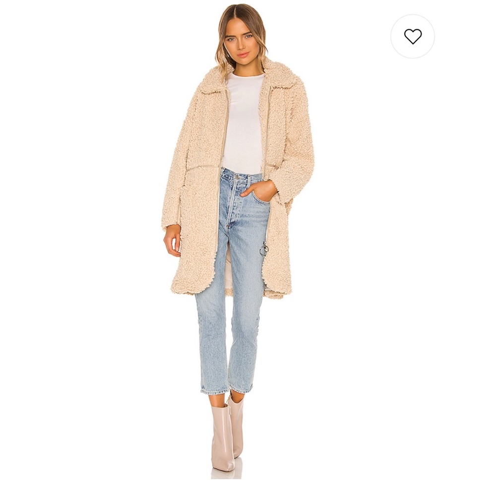Inter Teddy Coat in Beige ON PARLE DE VOUS